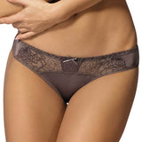 Semi Sheer Low Rise Bikini Panty Gorteks Pamela White