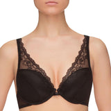 Lace Padded Plunge Bra Lauma No Limit