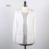 Ivory Snap Cardigan