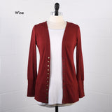 RTS! Wine Snap Cardigan