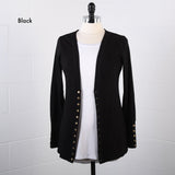 RTS! Black Snap Cardigan