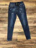 Denim Skinnies II - Distressed Ocean