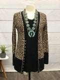 Leopard Snap Cardigan