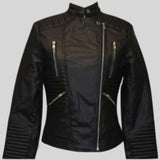 Zoe Leather Biker Jacket