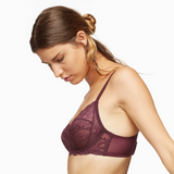 Full Figure Lace Unlined Bra Blush Harlow