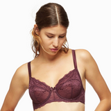 Full Figure Lace Unlined Bra Blush Harlow