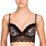 Animal Print Longline Push-Up Bra Lauma Wild Passion