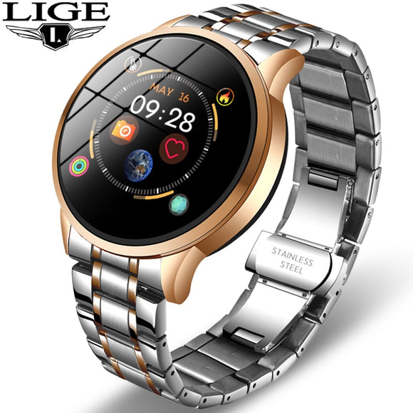 New Fashion SmartWatch Men and Women Sports Waterproof Heart Rate Blood Pressure Monitoring