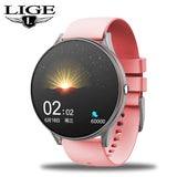 New Full Touch Screen Smart Watch Women Multifunctional Sport Heart Rate Blood Pressure IP67 Waterproof