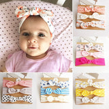 3Pcs Rabbit Ear Baby Headband For Girls Flower Neonata Baby Bows Turban Haarband Hair Accessories Newborn Infant Girl Headband