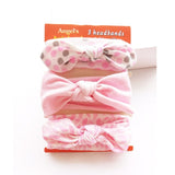 3Pcs Rabbit Ear Baby Headband For Girls Flower Neonata Baby Bows Turban Haarband Hair Accessories Newborn Infant Girl Headband