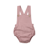 Cute Newborn Kids Bodysuit Baby Boy Girl Clothes Babygrow Jumpsuit  Sunsuit Outfits Soild Children's Clothes Summer 2019