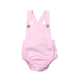 Cute Newborn Kids Bodysuit Baby Boy Girl Clothes Babygrow Jumpsuit  Sunsuit Outfits Soild Children's Clothes Summer 2019