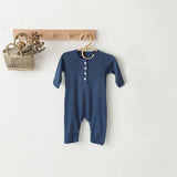 Baby Boy Romper Clothes 0-24M Newborn Girl Rompers Cotton Long Sleeve Jumpsuit Outfit Clothes Hat For Kids Baby Onesie Spring