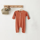 Baby Boy Romper Clothes 0-24M Newborn Girl Rompers Cotton Long Sleeve Jumpsuit Outfit Clothes Hat For Kids Baby Onesie Spring