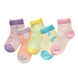 5Pairs/lot 0-2Y Infant Baby Socks Baby Socks for Girls Cotton Mesh Cute Newborn Boy Toddler Socks Baby Clothes Accessories