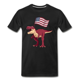 Patriotic T-rex T-shirt Unisex Funny Graphic Dinosaur Tee