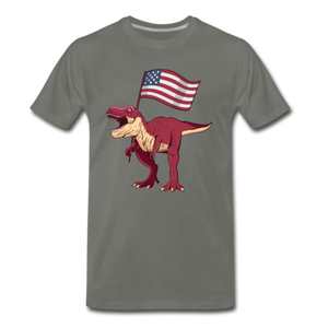 Patriotic T-rex T-shirt Unisex Funny Graphic Dinosaur Tee