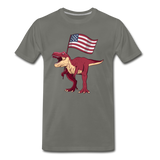 Patriotic T-rex T-shirt Unisex Funny Graphic Dinosaur Tee