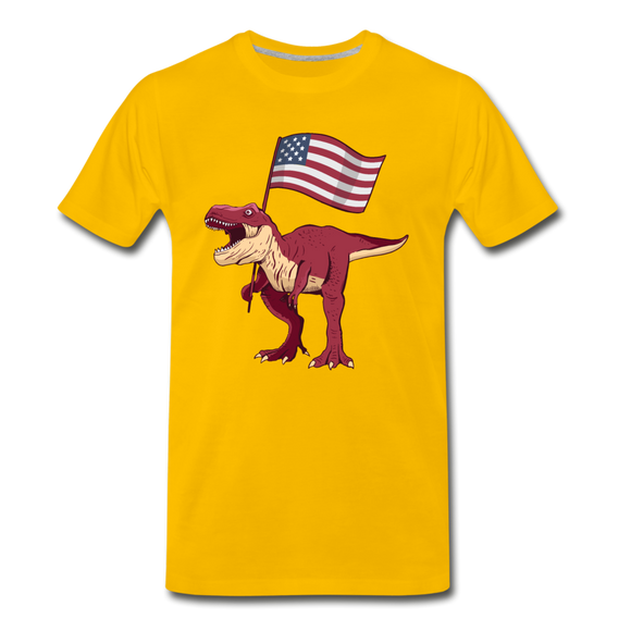 Patriotic T-rex T-shirt Unisex Funny Graphic Dinosaur Tee