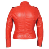 Faya Womens Leather Jacket Midnight